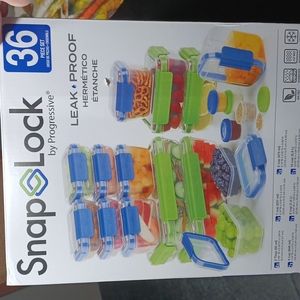 NWOT NEVER BEEN USED Snap Lock 36 piece set